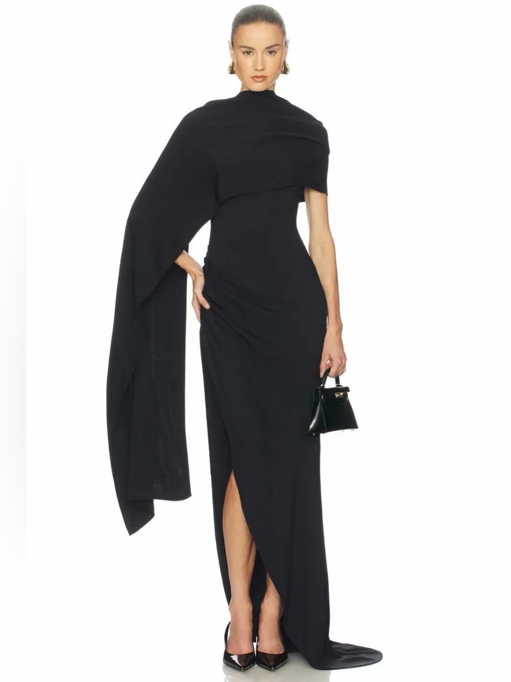 Helsa The Anastasia Gown in Black | Size s | $429 MSRP